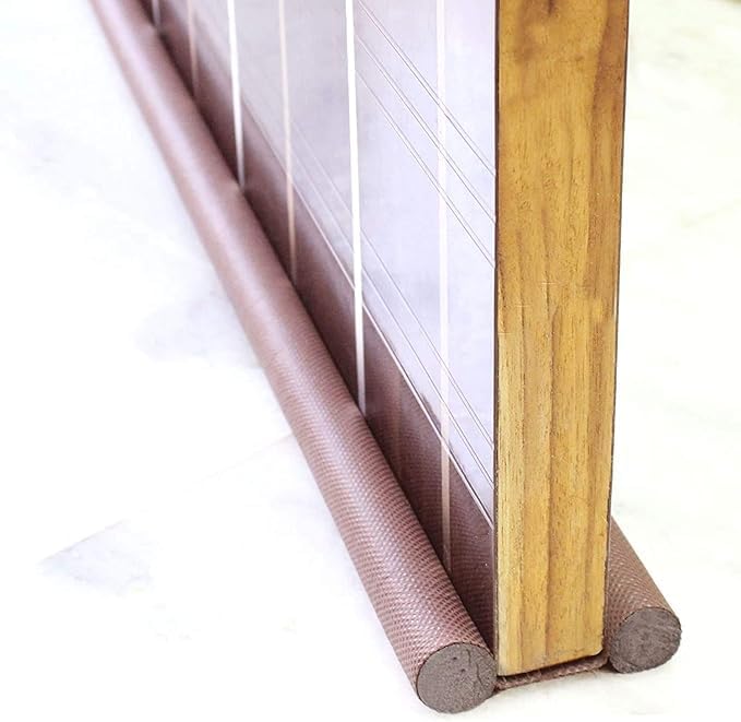 Radian (36 inch, Brown - Pack of 3) PVC Sound-Proof Reduce Noise Energy Saving Weather Stripping Under Door Twin Draft Stopper, Door Guard for Home, Door Bottom Sealing Strip