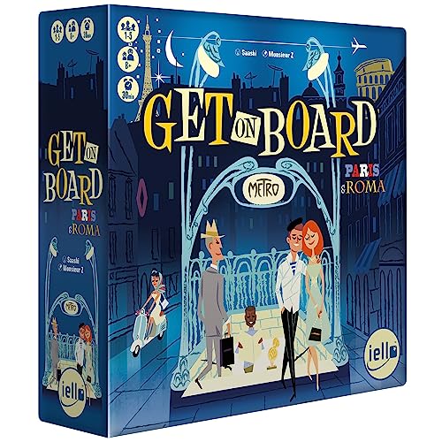Get On Board: Paris & Rome juego de mesa miniatura 1