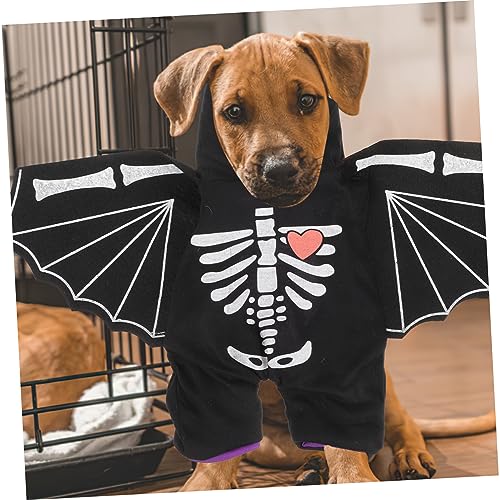 Disfraz Halloween estilo murciélago para perro miniatura 6
