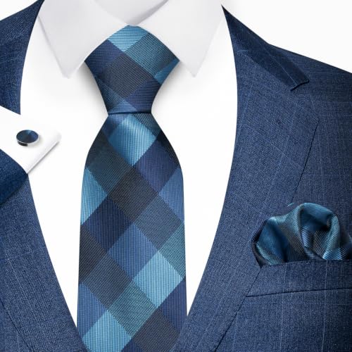 Image of joy alice 70 Colors Ties Set Men Mixed Color Necktie Handkerchief Cufflinks Brooch 3.15 Formal