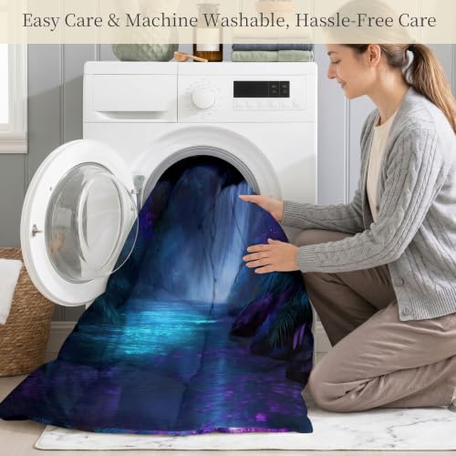 Edredón nórdico reversible de 4 estaciones con estampado de cascada 8