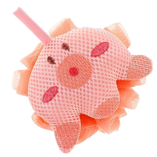 Healvian カートゥーンタコ型バスボール 子供用ボディウォッシュボール 入浴用シャワーボール 泡立ち良く全身洗浄に適したデザイン