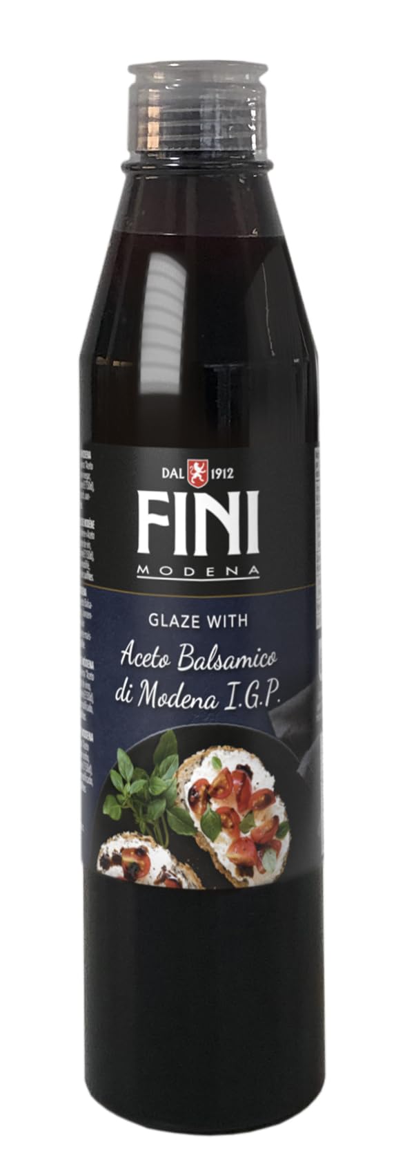 Fini - Vinagre Balsámico de Módena, Gourmet, Salsa Cremosa, Ensaladas y Vegetales, Sin Gluten, 380ml