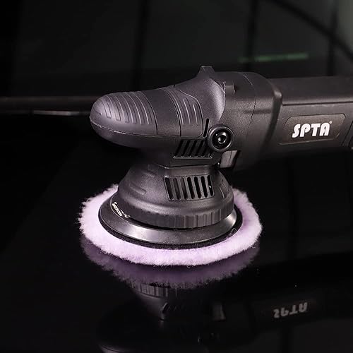 Miniatura 10 de SPTA Almohadilla de pulido de lana, 2 almohadillas de corte de lana gruesa de 6 pulgadas (5.906 in), almohadilla de lana gruesa, juego de