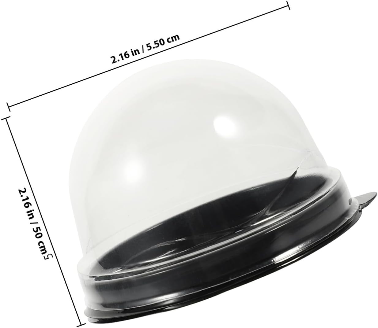 Egg-yolk Puff Packaging Boxes 50pcs Black Dome Cake Boxes for Baking Dessert Wrapping and Pastry Storage