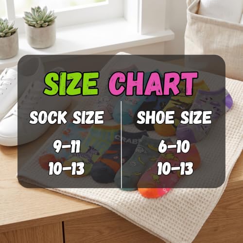Image of Tipi Toe Women's 10 Pairs Lightweight Colorful Socks - Fun Low Cut Patterns for All-Day Comfort and Easy Everyday Style
