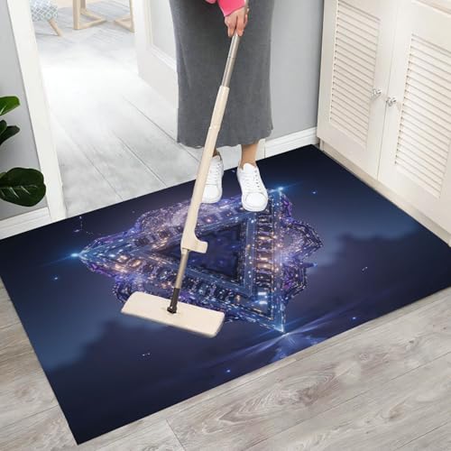 Paillasson attrape poussière 60x90 cm lavable machine