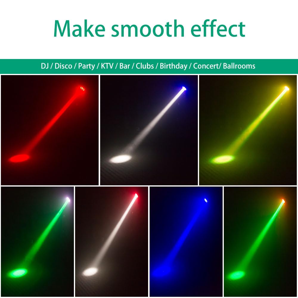 40W RGBW 4 in 1 LED Pinspot + 24 Luci da Palco SMD RGB LED Par DMX-7/11CH Luci DJ Luce da Festa Faretto per Bar, Feste, Matrimoni, Discoteca, Teatro, Halloween