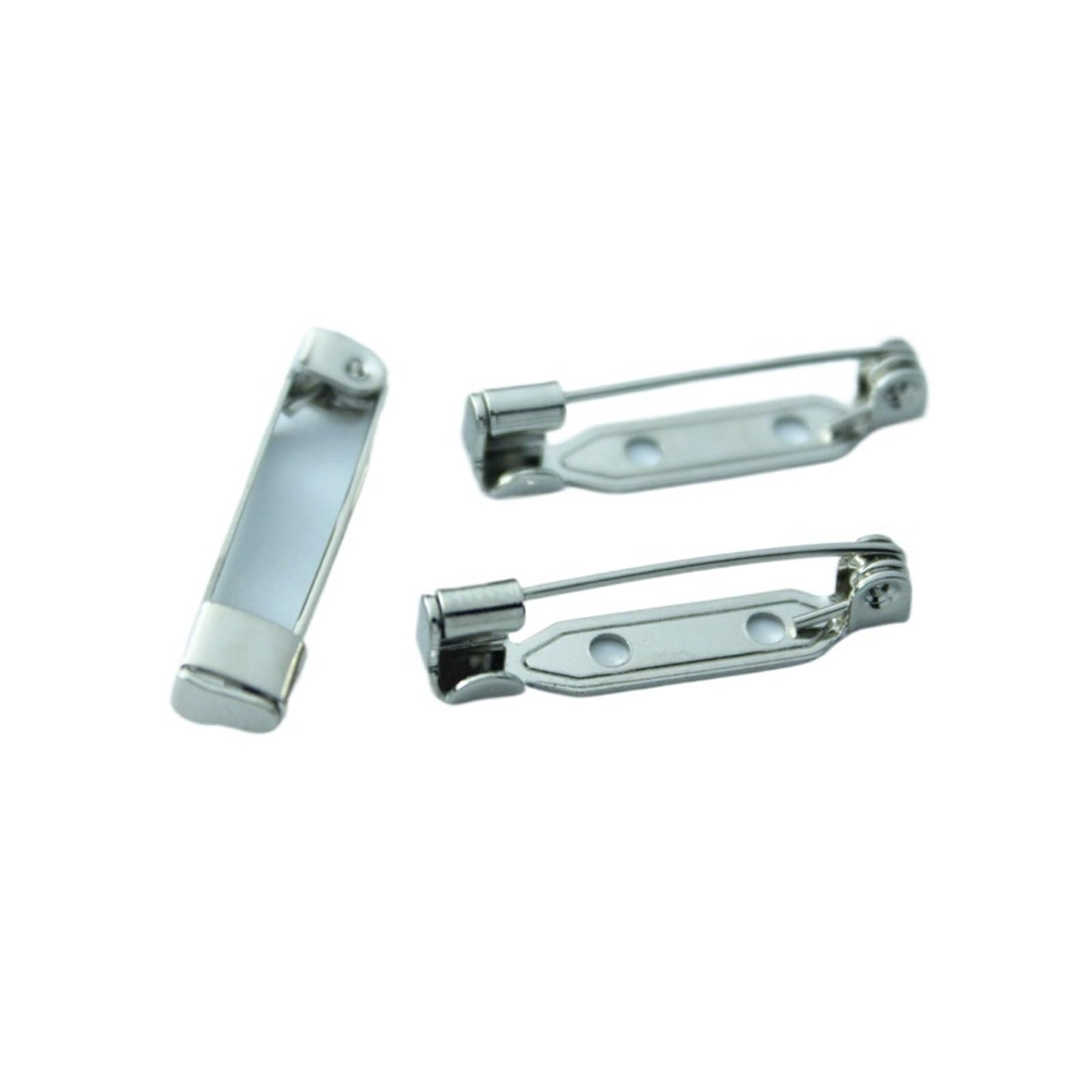 magnetyczne zapięcia do broszek, agrafki, Broszka z podstawą, uchwyt na identyfikator, 10 sztuk, różne rozmiary, złoto, stal nierdzewna, żelazo(Iron,15mm)