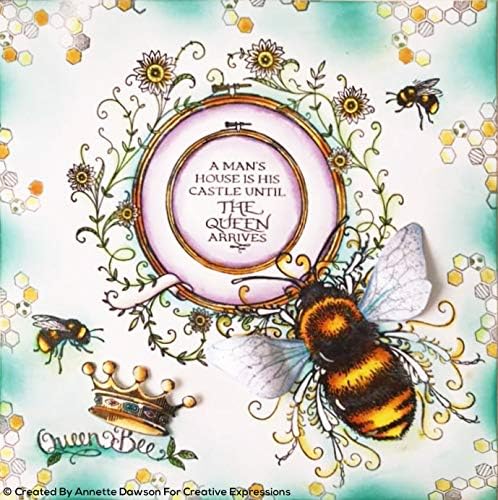 Pink Ink Designs Summer Hoop-Clear Stamp Set, A5