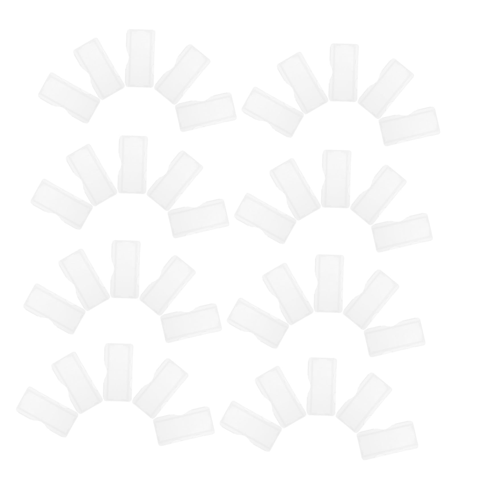 Set di Sacchetti di Scorrimento Microscopio Bianco: 100Pcs Microscope Porta Scorrevole per Microscopio Singole Microscopio in Plastica Scatola di Immagazzinaggio Scorrevole per