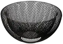 Fruteira Centro de Mesa de Metal 24,5 x 12,5cm Preto