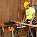 Klein Tools 66188 Folding Saw Horse, 2x4 Support Arms, 26-Inch to 32-Inch Adjustable Height, Heavy Duty Jobsite Table, 1-Pack