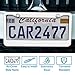2PCS Chrome License Plate Frame, 2 Holes Silver Stainless Steel License Plate Frames, Universal Car License Plate Holder for Man, Licence Plate Frame and Screws, by Lengnoyp