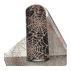 SANWOOD 1 rol 15 cm x 10 meter spinnenweb gaas organza tule rol voor doe-het-zelf handwerk Halloween jurk tafelrok…