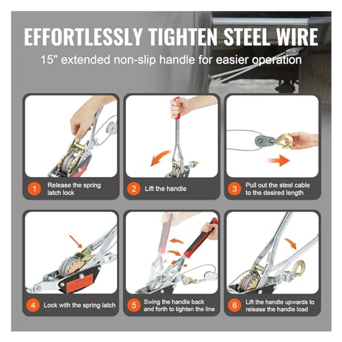 Winche manual de manivela Heavy Duty 4T miniatura 6