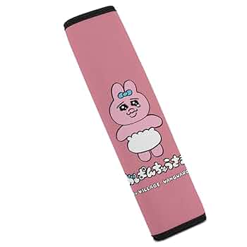 【ハンドメイド】シートベルトカバー　兎と大福・ピンク　2本セット Amazon.co.jp: シートベルトカバー 2本セット ちいかわ シート