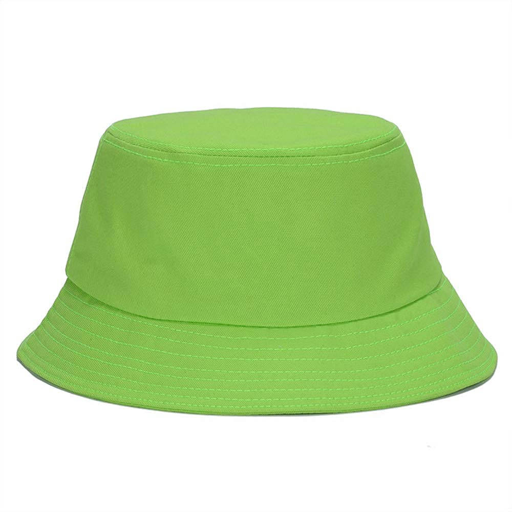 Niue Boy's & Girl's Cotton Fishermen Bucket Summer Outdoor Fishing Picnic Cap Hat-(Green)