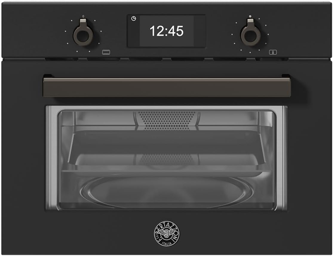 Bertazzoni Professional Series F457PROMWTN 46cm High, Built In Combination Microwave Oven - Carbonio