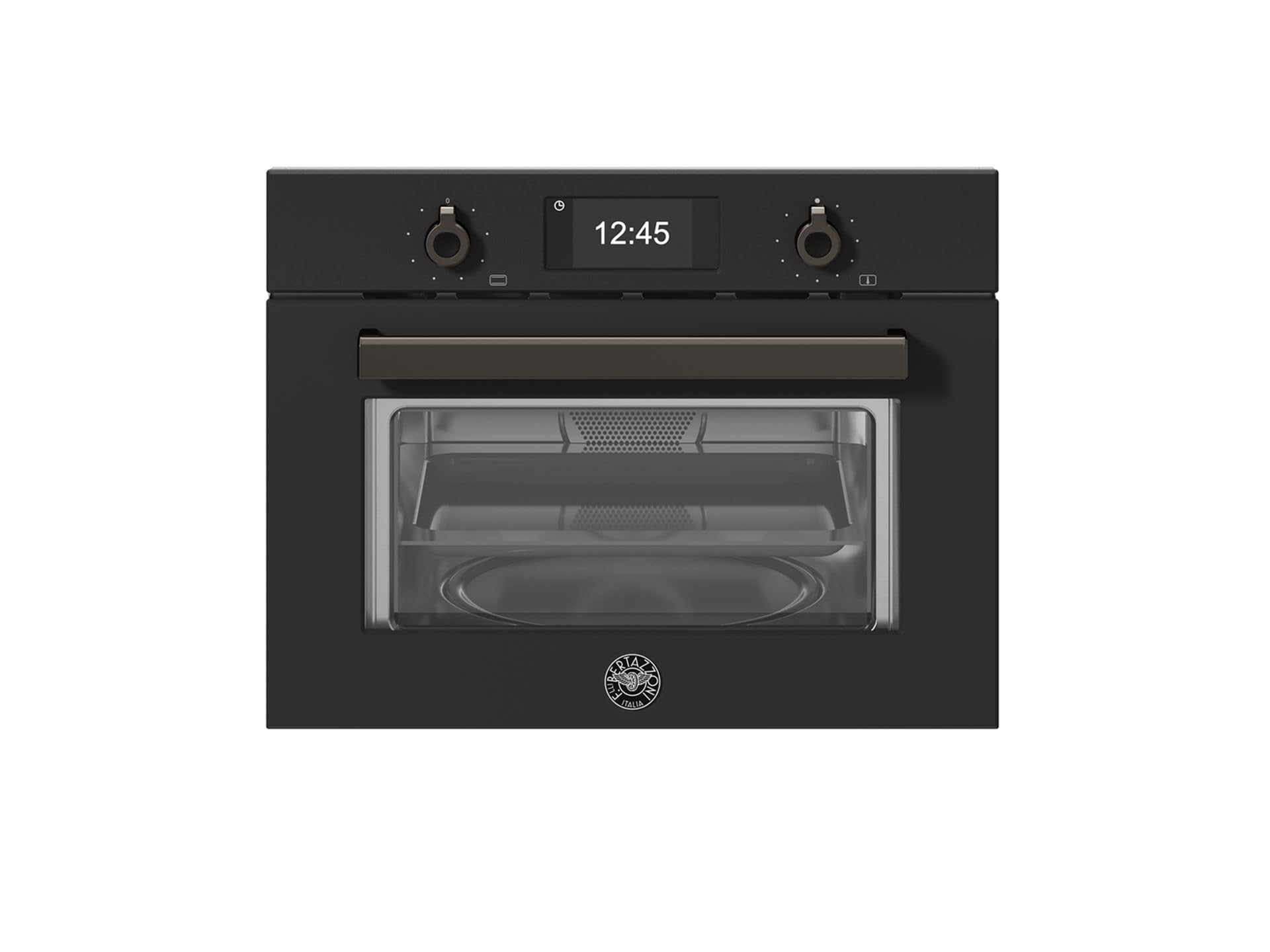 Bertazzoni Professional Series F457PROMWTN 46cm High, Built In Combination Microwave Oven - Carbonio
