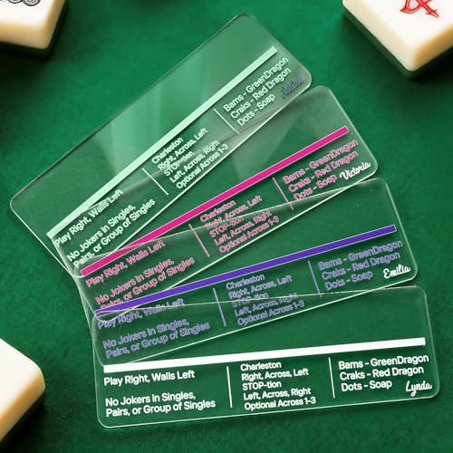 Lector de línea acrílico multicolor para Mahjong personalizado miniatura 3