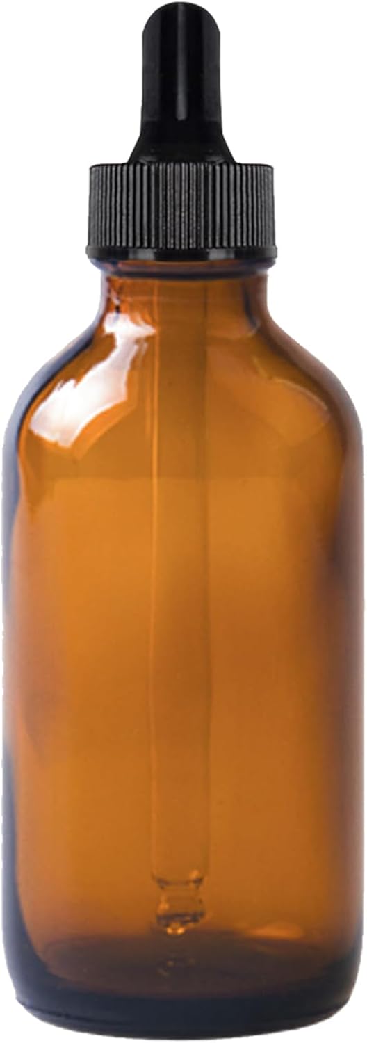 48 Pack 4oz Amber Glass Dropper Bottles, Eye Dropper Bottles with Glass Droppers for Essential Oils, Perfumes(120ml, Amber)