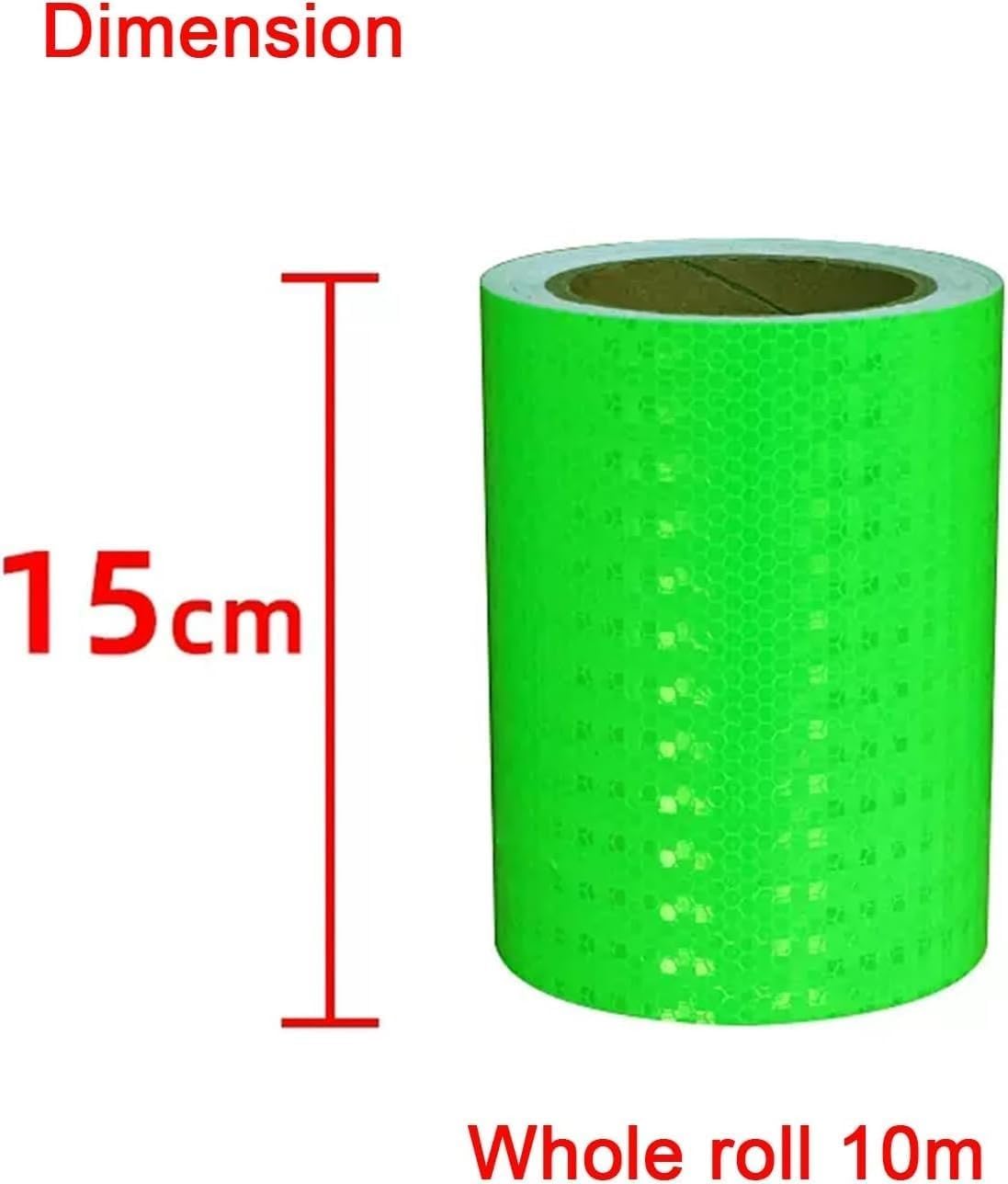 Taśma ostrzegawcza odblaskowa, Odblaskowa taśma ostrzegawcza 15 cm x 10 m wielokolorowa(Grün)