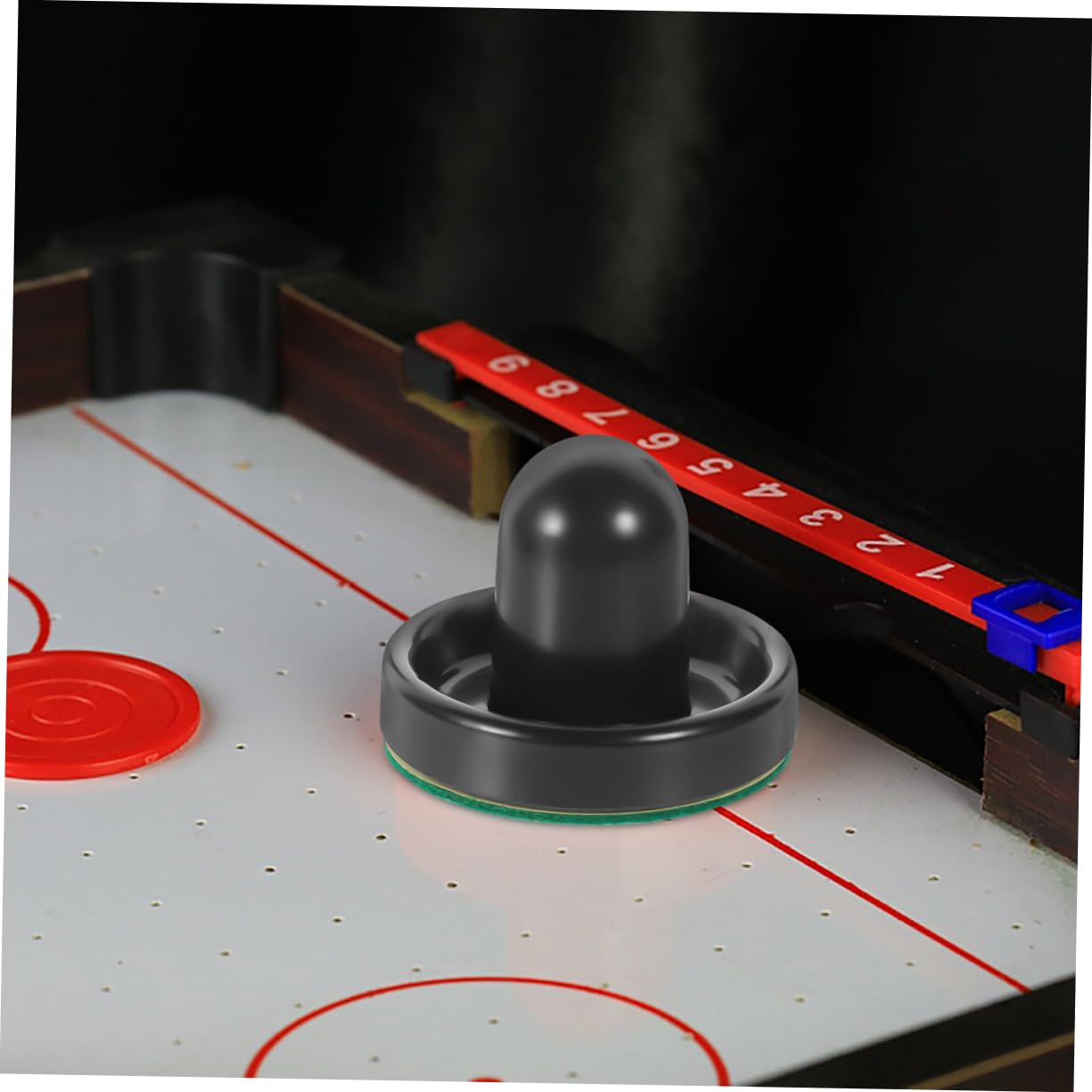 BESTonZON 10ensembles Patins De Remplacement Et Pucks De Hockey sur Glace Accessoires pour Tables De Jeu Ensemble De Poussoirs Bleus Rondelles Rouges Compatible avec Air Hockey