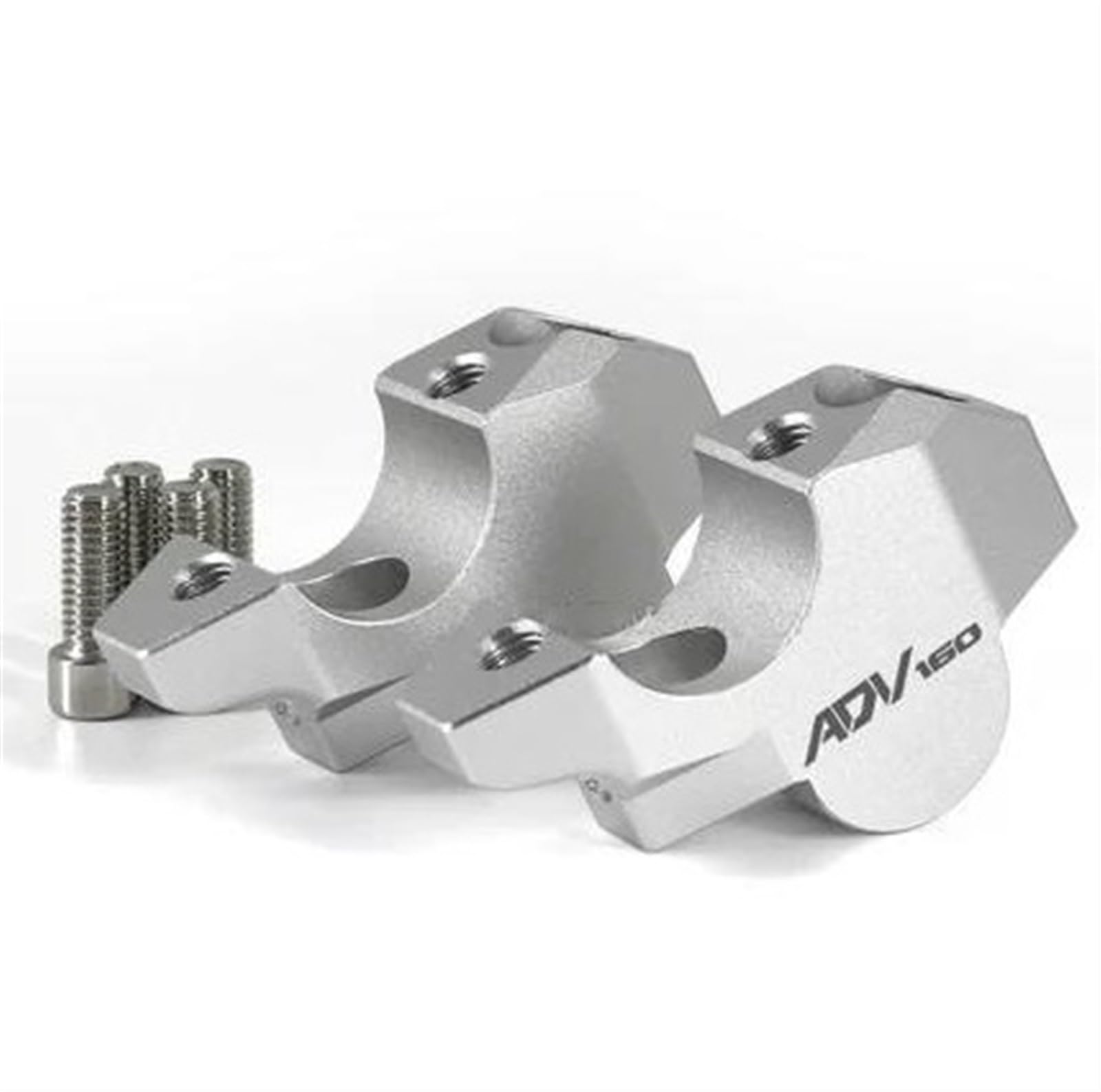 Rehausseurs de guidon de moto pour Honda XADV750 pinces de levage argent