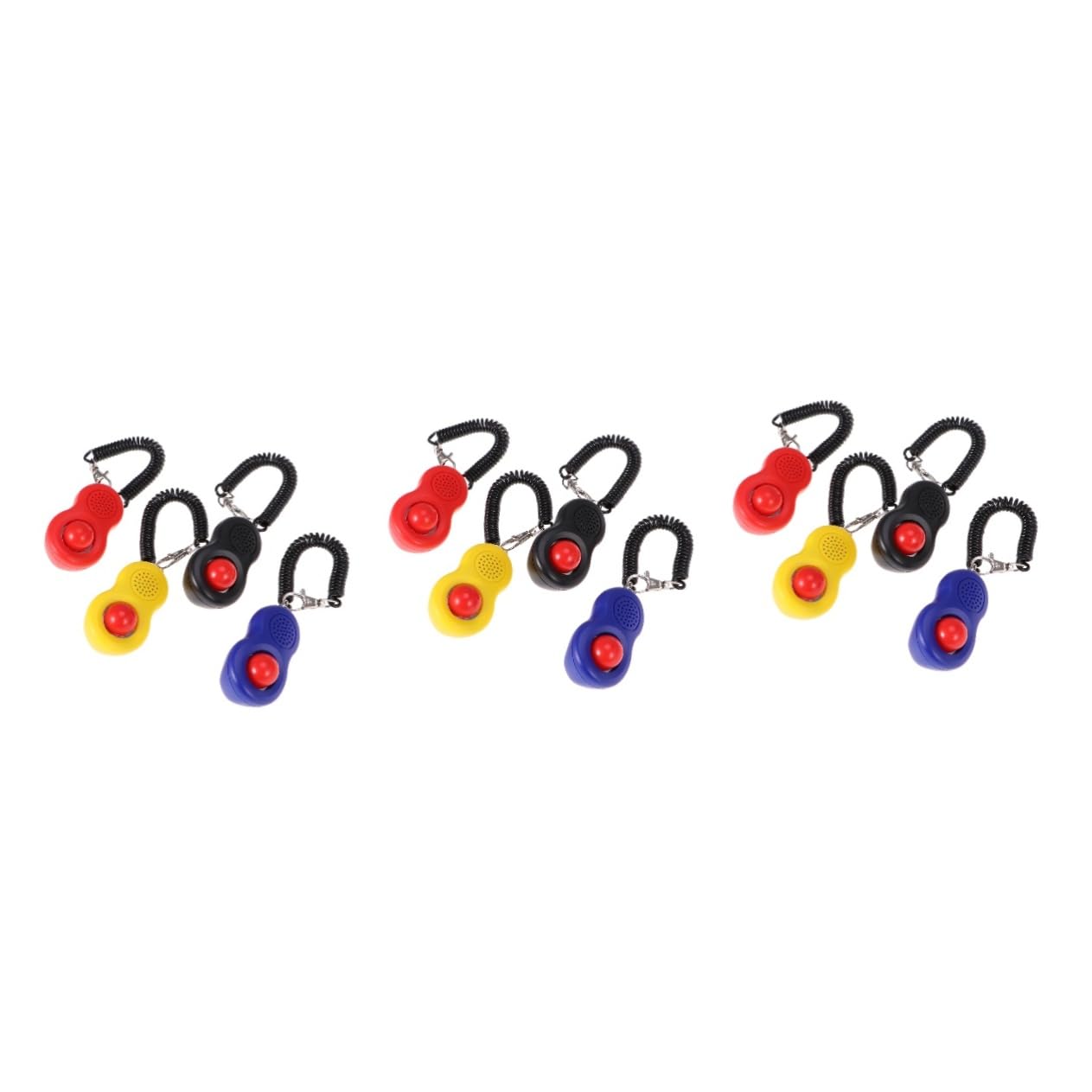 Toddmomy 12 Piezas Herramienta para Mascotas refeel muñequera Entrenamiento de Cachorros clicker Gato clickers para adiestramiento de Perros Clicker para adiestramiento de Perros con Correa