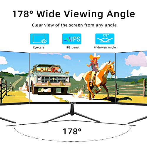image for ZFTVNIE 24 inch Computer Monitor Full HD 1920 x 1080P Monitor Frameles