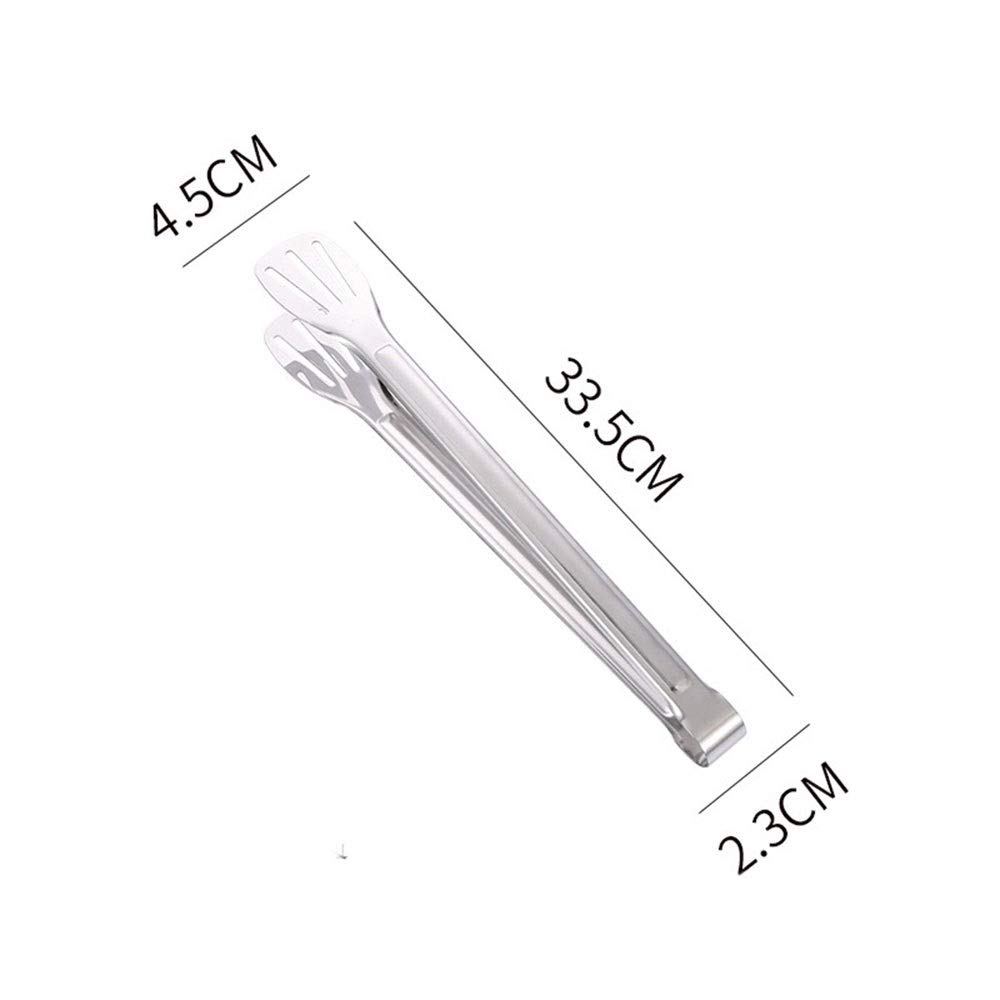 Pinces de Cuisine Le Clip Alimentaire en Acier Inoxydable 304 Convient aux Outils de Cuisine Taille: 4,5 * 24 cm / 4,5 * 28,5 cm / 4,5 * 33,5 cm (B)