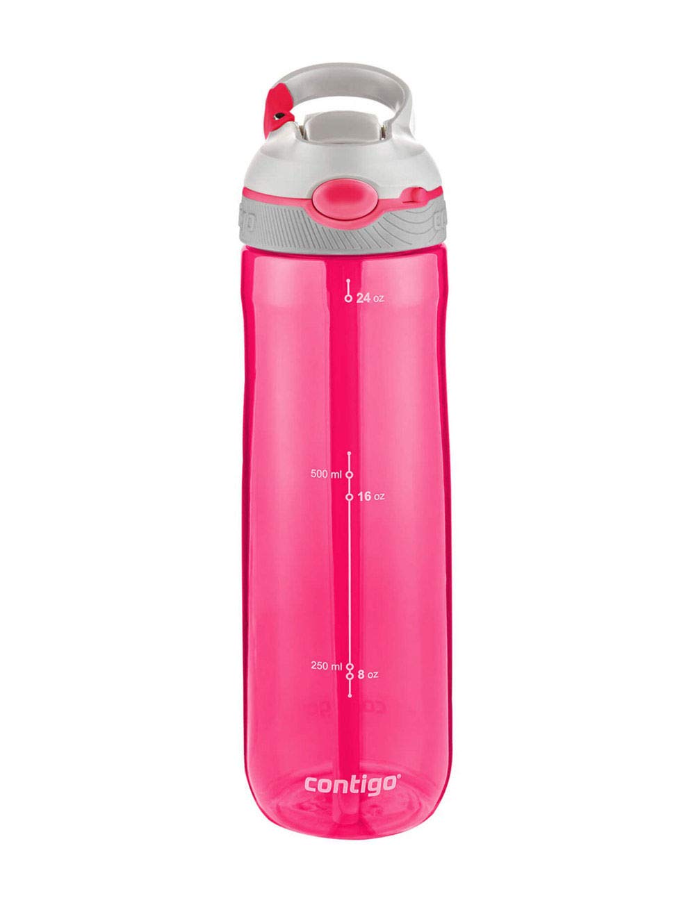 Contigo Ashland Autospout Water Bottle with Flip Straw, Large BPA Free Drinking Bottle, Sports Flask, Leakproof Gym Bottle, Dishwasher Safe, Ideal for Sports, Bike, Running, Hiking, 720 ml