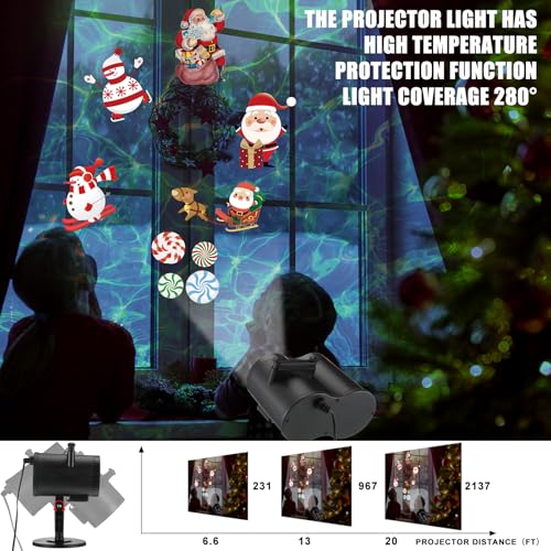 Moukeren DY-MOUKEREN-4328 Halloween Christmas Projector Lights Outdoor 2-In-1 Holiday Light Projector thumb #6