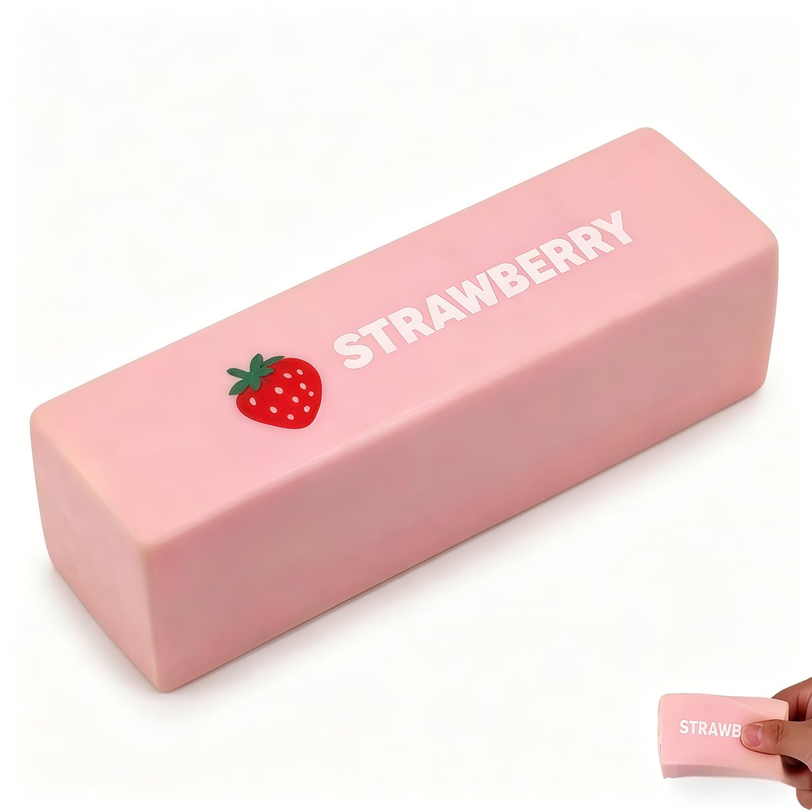 Generic Pink Butter Stick Squeeze Stress Toy Slow Rebound PU Foam | Realistic Texture for Kids - main product image
