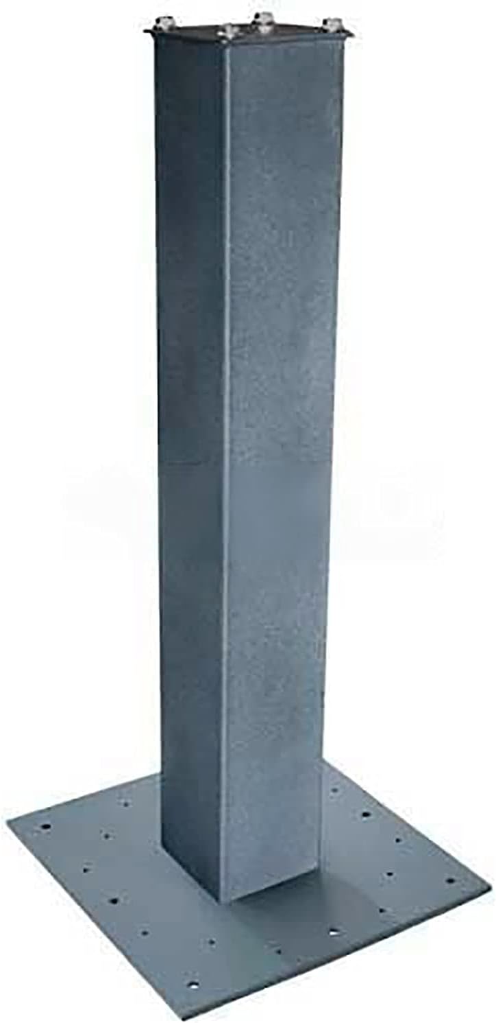 27-1/2"H Surface Mount Post and Base Plate Package Granite