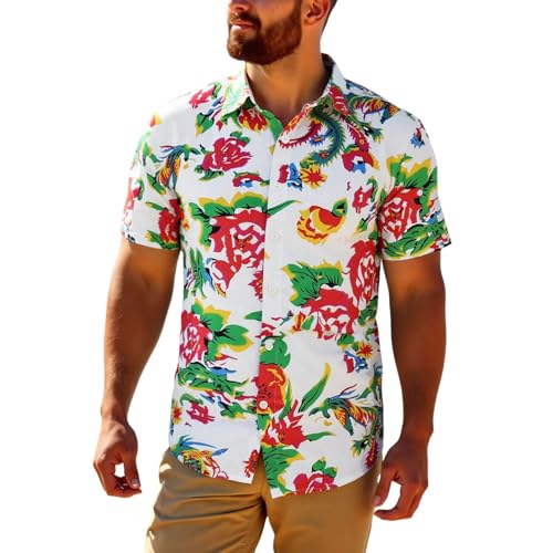 Chemise manches longues décontractée col mao blanche grande taille