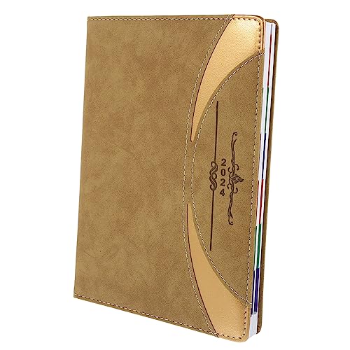 Carnet de planification agenda annuel avec intercalaires de séparation pour cahier scolaire et bureau