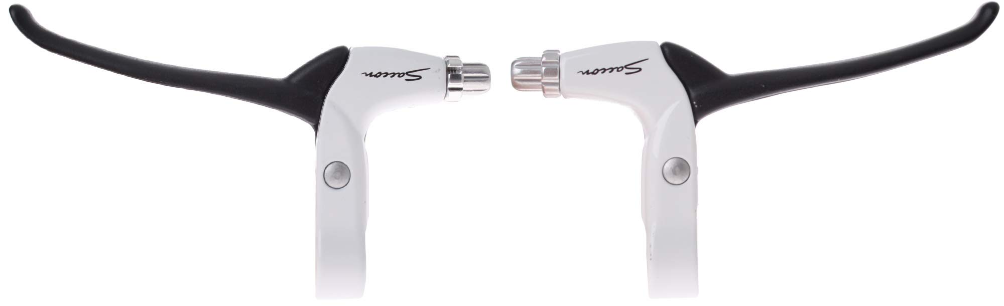 Palancas de freno de aluminio ideal para City Bike Color Blanco/Negro