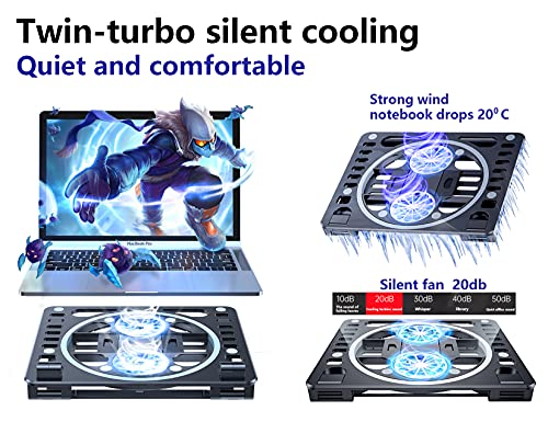 Laptop-Cooling-Pad-Stand-Winimicot-4-in1-Portable-Notebook-Cooler-Gaming-Laptop-Cooler-Heights-Adjustable-Travel-Folding-Desktop-Holder-Compatible-with-MacBookiPad-iPhone-Dell-HP-LenovoBlack