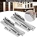 Soft Close Cylinder Pull Down Hinges,Scissor Hinge,Heavy Duty Attic Stairs Hinge,Self Closing Door Hinge 2Pcs Set Steel Up Spring Hinge for Cabinet Cupboard Closet Wardrobe Door