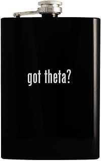 got theta? - Black 8oz Hip Drinking Alcohol Flask - coolthings.us