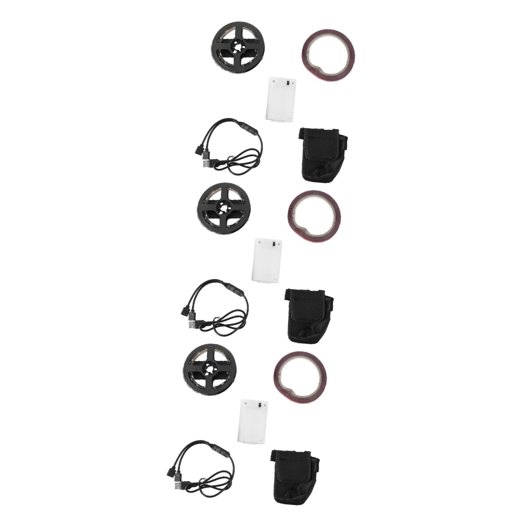 ibasenice Patinete Scooter Accesorios condujo Herramientas eléctricas para Acelerador Ruedas Luces de Skate Tira de Luces LED para patineta eléctrica Tira de luz Epoxy Black