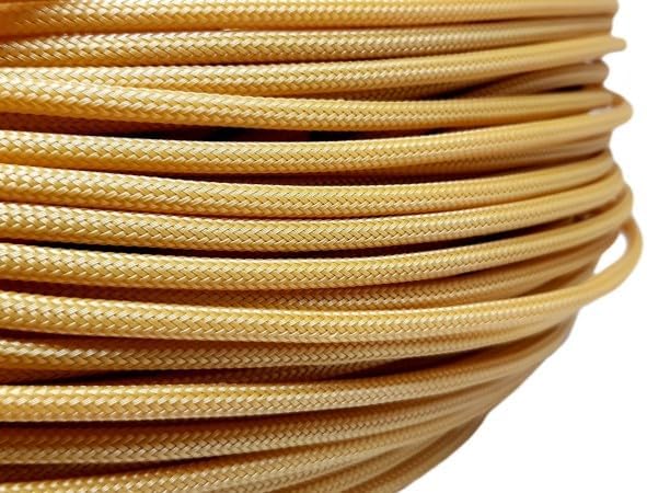 100m Color 3mm Cable Sleeve Wire Protection PET Cable Sleeves wire cable Braided PET Sleeve - (Color: Honey)