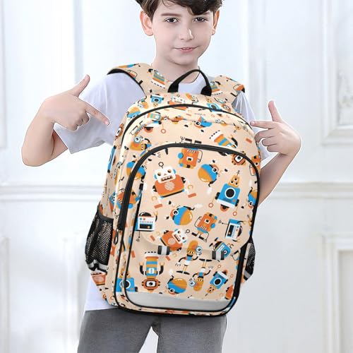 Sac à dos robot enfant orange pour ordinateur portable A121 - 2