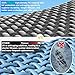 Abimars Thickened Pool Cover for Above Ground Pools, 2025 Upgrade 10ft Round Pool Winter Cover with Winch & Cable, Dual-Coated for UV and Aging Protection, Tear-Resistant Without Stitching, Black
