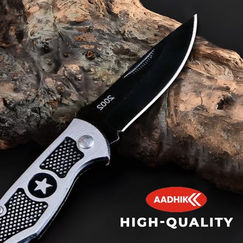 Image of AADHIK Star Shield Knife Manual Multipurpose Carbon Steel Blade for Kitchen, Home & Office Use - Compact Knife Tool Home Essential Accessories (Pack of 1)