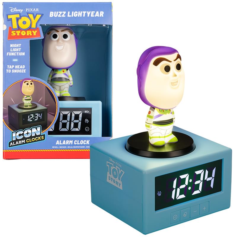 Buzz Lightyear Alarm Clock Light - Officially Licensed Disney Product