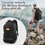 Jueachy Militär Rucksack Herren 30L Wasserdicht Molle Tactical Backpack Military Rucksack Große Kapazität Taktischer Rucksack Outdoor Wanderrucksack Trekkingrucksack für Assault Wandern Reisen Camping
