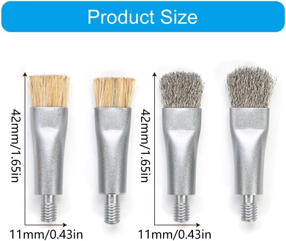 4Pcs Antistatic Brush Heads for Phone Motherboard and PCB Cleaning Glues Removal